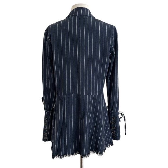 Free People Stella Striped Linen Blazer - Picture 8 of 12